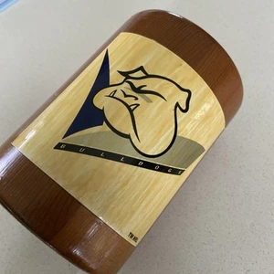 NRL Canterbury Bankstown Bulldog Wooden Stubby Stubbie Holder Used - Picture 1 of 5