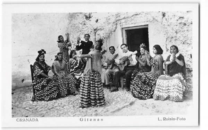 RPPC GRANADA Gitanas Flamenco Dancers Guitars Spain Photo Vintage Postcard - Picture 1 of 2