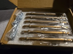 Goo-Ki 6 Pack 5" Center to Center Champagne Bronze Modern Cabinet Pulls Solid... - Picture 1 of 1