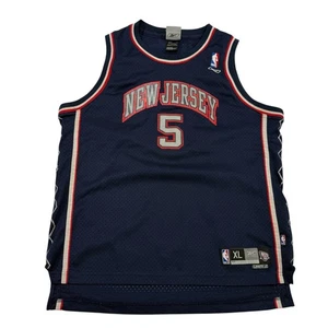 VTG Reebok NBA Basketball New Jersey Nets Jason Kidd #5 Youth XL / X-Large 18/20 - Picture 1 of 18