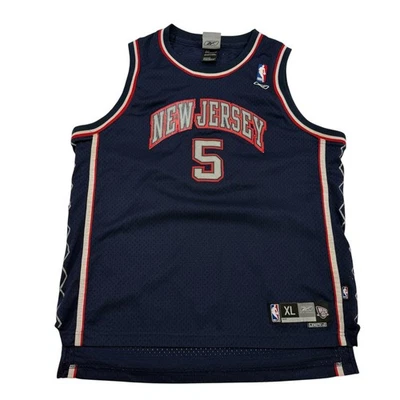 De colección Reebok NBA Baloncesto Nueva Jersey Nets Jason Kidd #5 Juvenil XL/X-Large 18/20 Foto 1 de 4