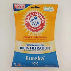 4 bolsas de vacío de alérgenos premium Arm & Hammer Eureka RR eliminación de olores 62622 - Imagen 1 de 2