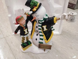 Danbury Mint Iowa Hawkeyes Snowman & Sleigh Christmas - 9" Figurines - Picture 1 of 23