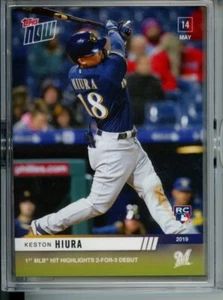 2019 Topps Now KESTON HIURA #227 RC Rookie MLB Debut + First Hit - Picture 1 of 1