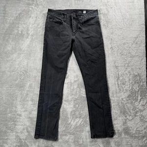 Volcom Vorta Slim Straight Jeans Black Denim Mens Size 31 (Measures 32x30) - Picture 1 of 15