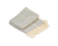 Cotton Como Throw Grey 100% Cotton 127 x 152cm - Cancer Research UK