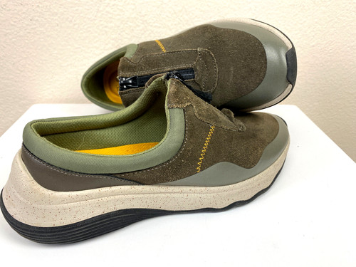 Clarks Collection Jaunt Way Sneakers Slip On Verde 7M Scarpe da Passeggio 2825 Comfort