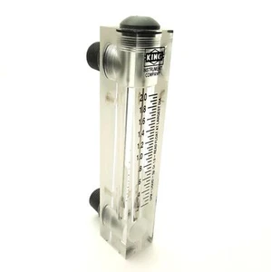 King Instrument 75202103C04 Acrylic Flowmeter .2-2GPM 3" Scale 1/2"MNPT 1/4"FNPT - Picture 1 of 7