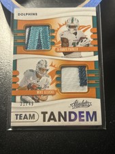 2020 Panini Absolute Team Tandem Devante Parker/Mike Gesicki Dual Relic /49