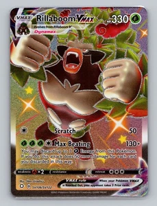 Rillaboom VMAX SV106/SV122 Ultra Rare Shining Fates Pokemon Card Sword & Shield - Picture 1 of 2