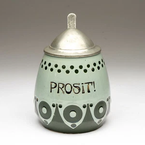 c.1900 Gerz "Prosit!" Jugendstil Lidded Beer Stein Bruno Mauder Design 0.5L 1362 - Picture 1 of 12