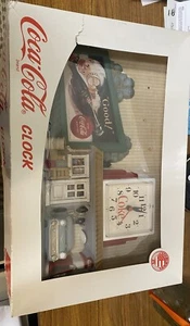 Coca-Cola 1950s Automotive Gas Station Pump Clock Made In USA New In Box - Picture 1 of 8