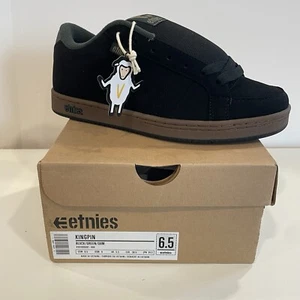 Etnies Kingpin Negro Verde Goma Zapatos de Skate Tenis Para Hombre Talla 6.5 - Imagen 1 de 7