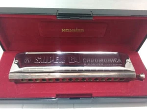 M. HOHNER SUPER 64 HARMONICA CHROMONICA CHROMATIC Germany From Japan - Picture 1 of 12