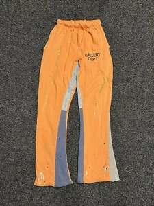 Gallery Dept. Orange Flare Sweatpants - Size Small - 100% Authentic - Picture 1 of 4
