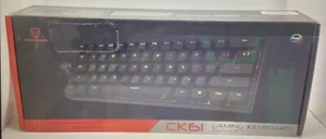 Motospeed CK61 Gaming Keyboard blue Switches READ DETAILS - Picture 1 of 3