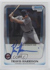 2011 Bowman Draft Chrome Prospects Auto Travis Harrison #BCAP-TH Auto