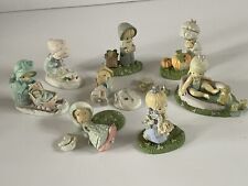 Lot of 6 1989 Enesco Precious Moments Figurines With Other Assorted Pieces. ï¿¼