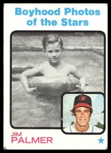 1973 Topps #341 Boyhood Photo Jim Palmer HOF Orioles VG-VGEX - Bild 1 von 2