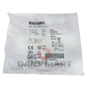 New In Box BALLUFF BES 516-343-S4-C 516-343-S4-C Inductive Sensor - Picture 1 of 2