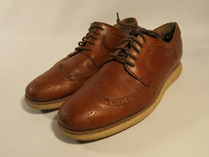 Cole Haan Men's 11 M Lunargrand Wingtip Oxfords Brown Leather - Picture 1 of 11