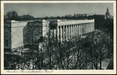 Munich Deutschen Kunst House of German Art Multiple Postmarks 1938 Photo Card - Image 1 of 2