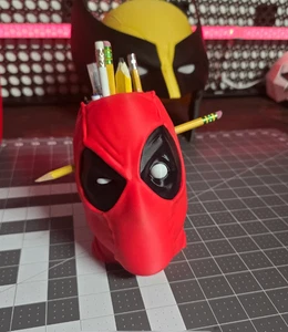 Deadpool Inspired Pencil Holder – Funny Desk Organizer, Geeky Office Decor - Picture 1 of 5