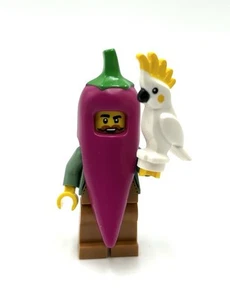 LEGO Purple Chili Costume Fan w/ Cockatoo minifigure Spring 2025 Store Exclusive - Picture 1 of 5
