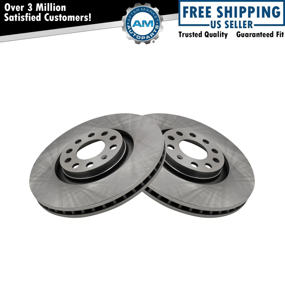 Par de rotor de freno delantero lado conductor y pasajero 321MM para Audi A4 A6 S4 Foto 1 de 3
