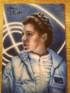 MARTIN SCHLIERKAMP: Star Wars - Leia - Signed Print, Lithografie, signiert - Bild 1 von 2