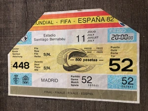 rare! ticket )) ITALY V WEST GERMANY - final World Cup 1982 Espana 82 - Bild 1 von 2