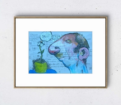 Páginas de cuaderno de bocetos aleatorias: olfatear: papel: neoexpresionismo único 6x19 Foto 1 de 4