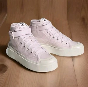 Adidas Nizza Bonega Mid 'Almost Pink' Casual Sneakers HQ9842 Women's 8.0 New 🎁 - Picture 1 of 6