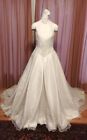 Bridal Wedding Ivory Dress W/Gloves W/Removable Straps By Rena Koh Size 10 New
