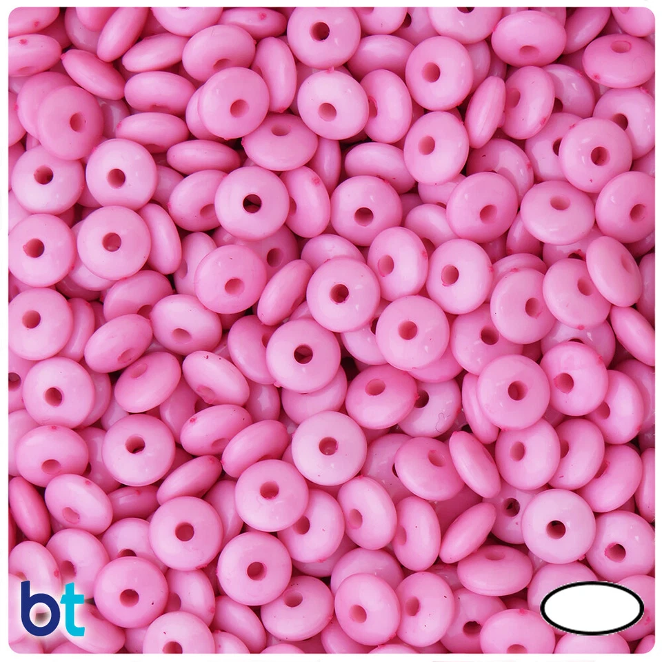 BeadTin Opaque 7mm Rondelle Acrylic Beads (600pcs) - Color choice - Image 1 of 1