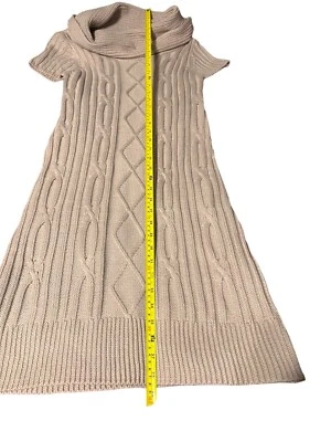 Vestido Suéter Jessica Simpson Rosa Claro Mangas Ajustado con Cuello Capucha - L Foto 1 de 4