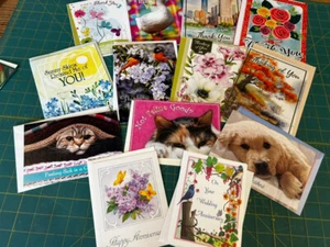 13 New Greeting Cards+Envelopes;GetWell,ThinkingofYou,Thankou,HappyAnniversary#1 - Imagen 1 de 1
