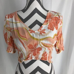 O'Neil Womens Crop Blouse Size Medium - Picture 1 of 7