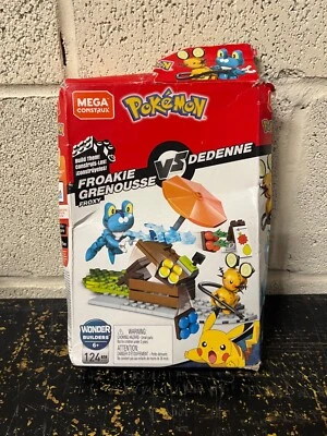 Mega Construx Pokemon Froakie Vs Dedenne Bloques de Construcción GFV78 NUEVA CAJA DAÑADA Foto 1 de 3