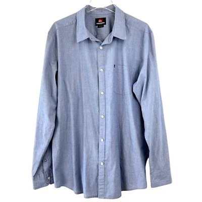 Camisa QUIKSILVER Cambray Abotonada Hombre Talla XL Ligera Foto 1 de 4
