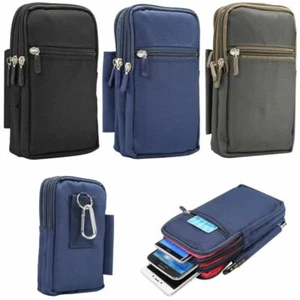 Belt bag mobile phone bag nylon 190x110x40mm mobile phone bag belt men's holster - Picture 1 of 22
