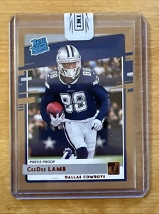 CeeDee Lamb 2020 Panini Donruss Rated Rookie Bronze Press Proof Dallas Cowboys - Bild 1 von 2
