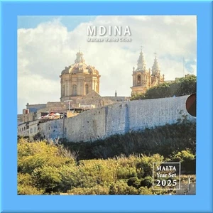 KMS - Malta 2025 - BU Blister - 1 Cent bis 2 Euro + 2 Euro Mdina - Bild 1 von 1