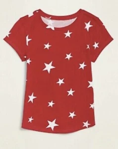 Old Navy Toddler Size 3T ~ Red with Stars ~ Short Sleeve Tee T-Shirt ..NWT - Picture 1 of 1