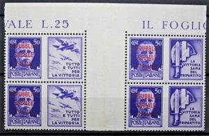 Rep. Sociale Italiana RSI 1944 Propaganda di Guerra 50 C. Interspazio ** (C.MO) - Foto 1 di 2