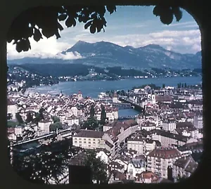 ViewMaster 2014K Lucerne and Lake Views INSERT Belgian Made - Picture 1 of 3