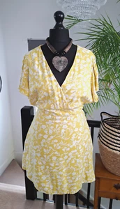 BRAKEBURN Ayla ladies short wrap dress PLUS size 20 XL Bohemian festival casual - Picture 1 of 12