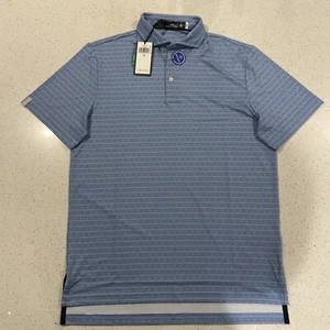 Neu mit Etikett RLX Ralph Lauren Kurzarm Polo, Herren S, blau, Muster, Polyester - Bild 1 von 6