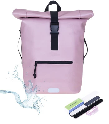 Rucksack Damen Daypack Pastell A4 Plane Tasche Time Bag 13074 Metallic Rosa +n - Bild 1 von 4