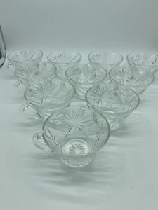Anchor Hocking Star Of David Vintage 1960's 10 Punch Cups Set - Picture 1 of 5
